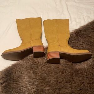 FRYE AND CO. Yellow Heeled Boots
